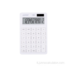 Semplice calcolatrice di conteggio a 12 cifre bianco puro